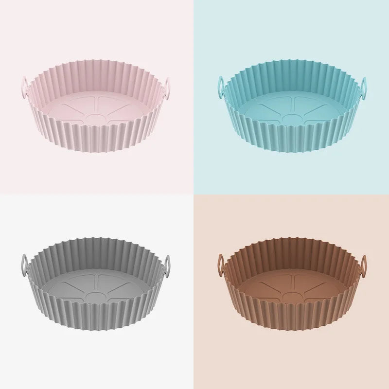 Air Fryer Silicone Basket – Non-Stick, Heat-Resistant Baking Liner