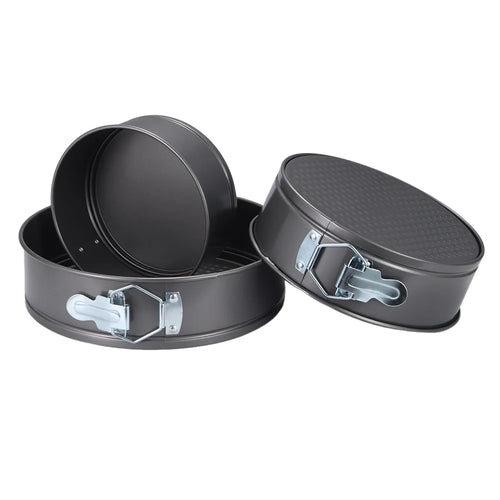 Springform Cake Pan Carbon Steel Non Stick Leakproof Cake Baking Pans with Removable Bottom Round Mold 12/16/20/24/28cm