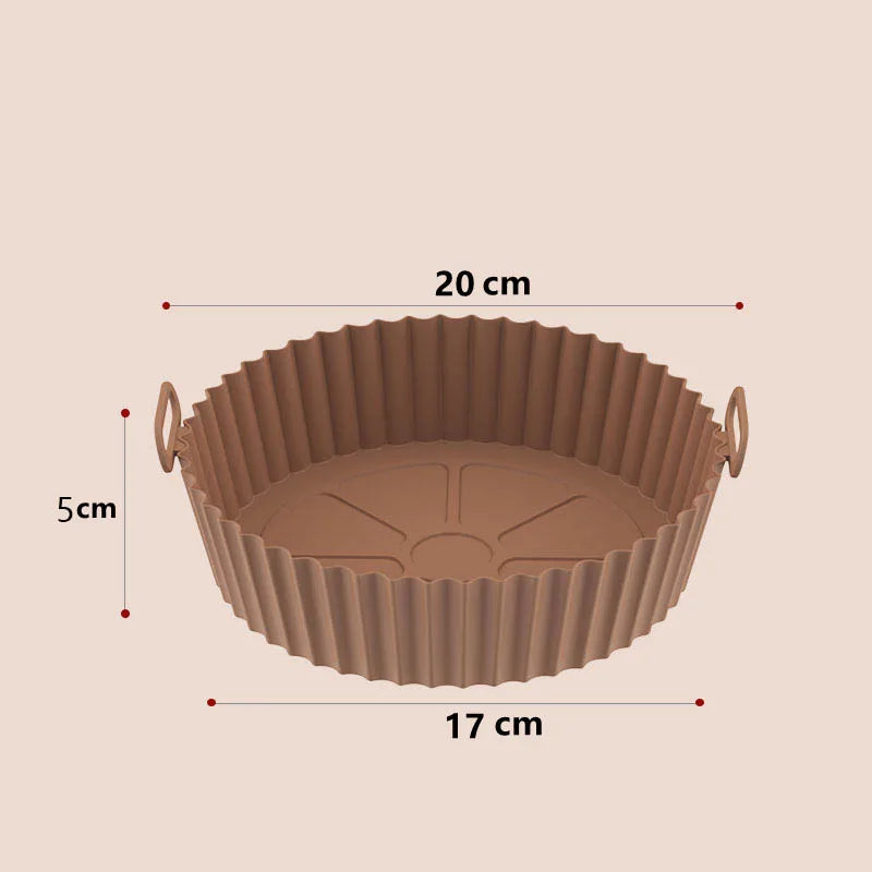 Air Fryer Silicone Basket – Non-Stick, Heat-Resistant Baking Liner