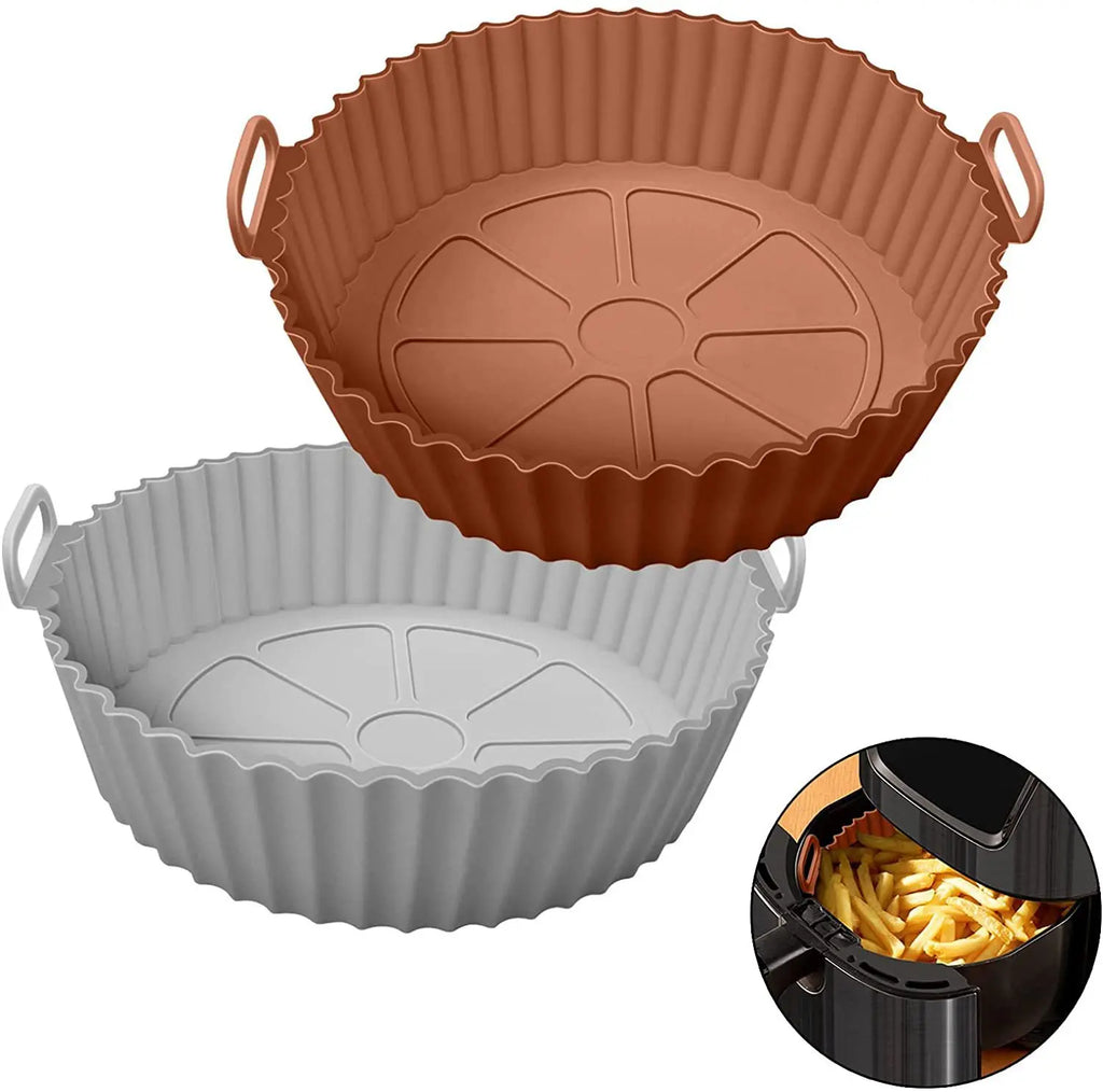 Air Fryer Silicone Basket – Non-Stick, Heat-Resistant Baking Liner