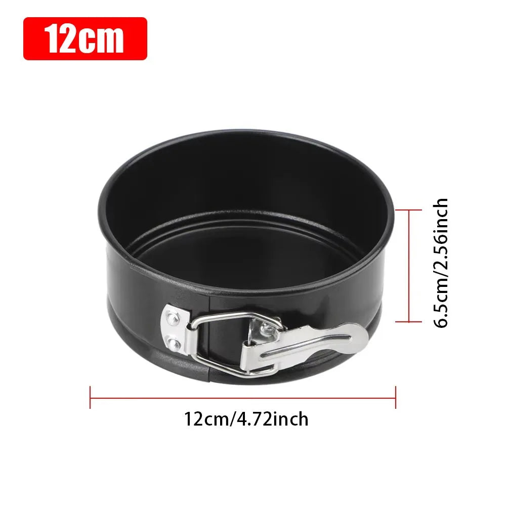 Springform Cake Pan Carbon Steel Non Stick Leakproof Cake Baking Pans with Removable Bottom Round Mold 12/16/20/24/28cm